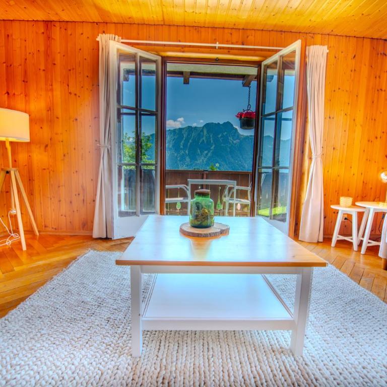Chalet spa avec terrasse et vue alpine - Apartment mit 2 Schlafzimmern mit Balkon und Terrasse - 19