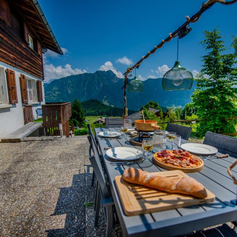 Chalet spa avec terrasse et vue alpine - Apartment mit 2 Schlafzimmern mit Balkon und Terrasse - 36