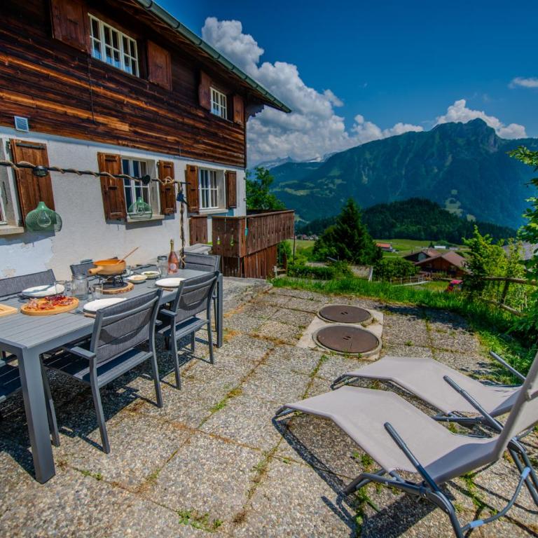 Chalet spa avec terrasse et vue alpine - Apartment mit 2 Schlafzimmern mit Balkon und Terrasse - 34