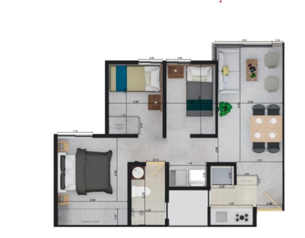 Cómodo Apartamento con parque acuático Acqua Hills-6 personas - Apartamento - 15