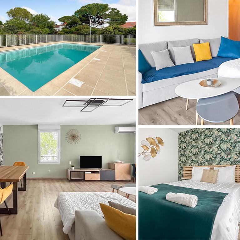 T3 Cosy à Albi avec Terrasse, Piscine & Parking - Apartment mit 2 Schlafzimmern - 2