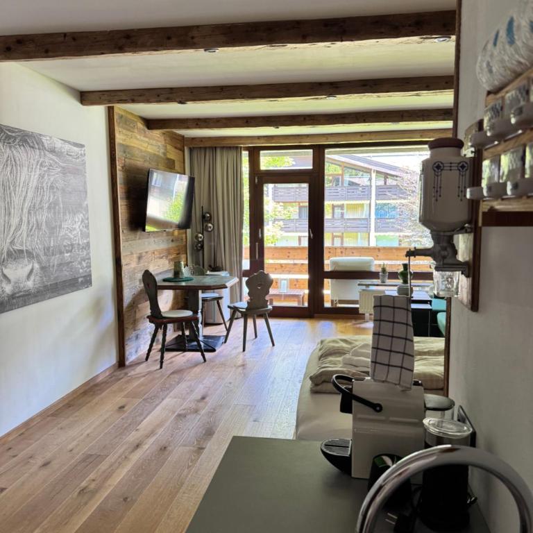 Grubhof Schlosspark, Chalet-Stil mit Pool und Bergblick - Air Conditioner - Apartment mit 1 Schlafzimmer - 5