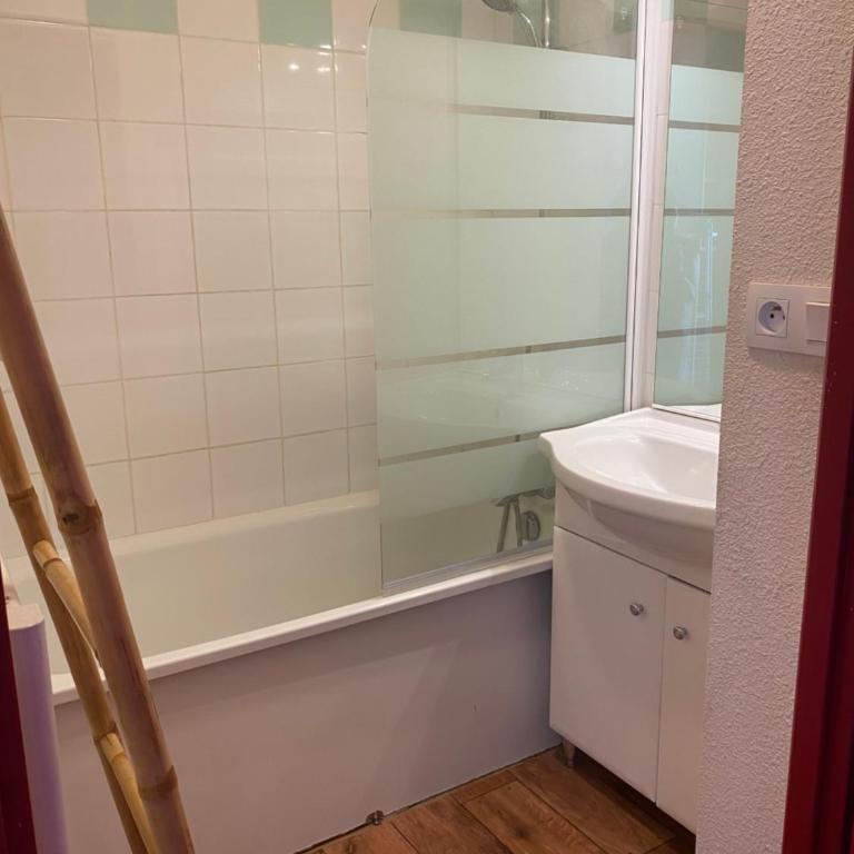 Plein sud, grande pièce de vie, vue imprenable sur les montagnes et parking couvert privé - Appartement 1 Chambre - 19