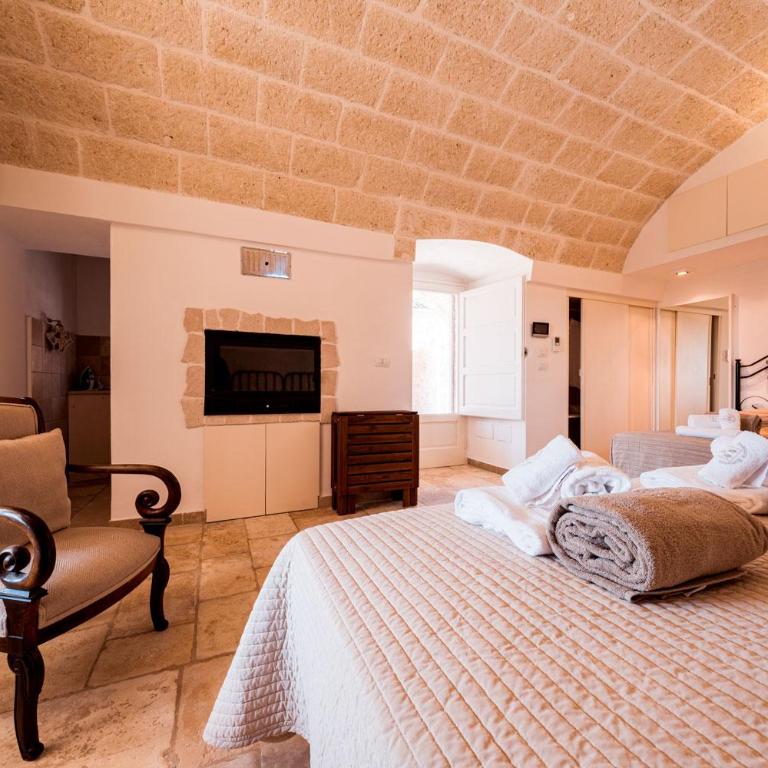 Masseria Romanelli Noya Agriturismo - Appartamento Deluxe con 1 Camera da Letto e Vista Giardino - 6
