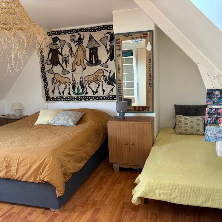 QUIBERON, maison 5pers, calme et lumineuse, commerces et plages à pied - Haus mit 2 Schlafzimmern - 4