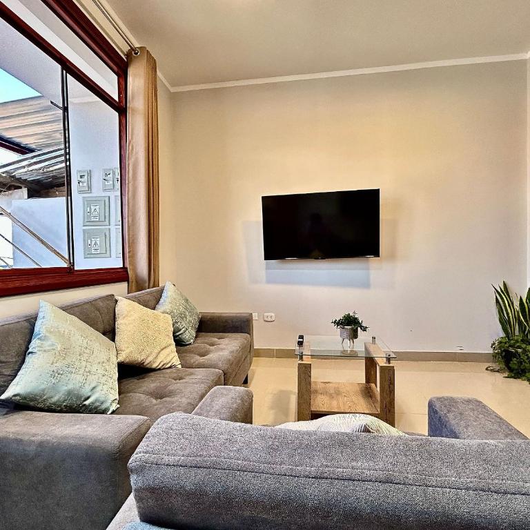 Depa a 5min centro 2HAB con A/C Estilo y Confort - Apartment - 4