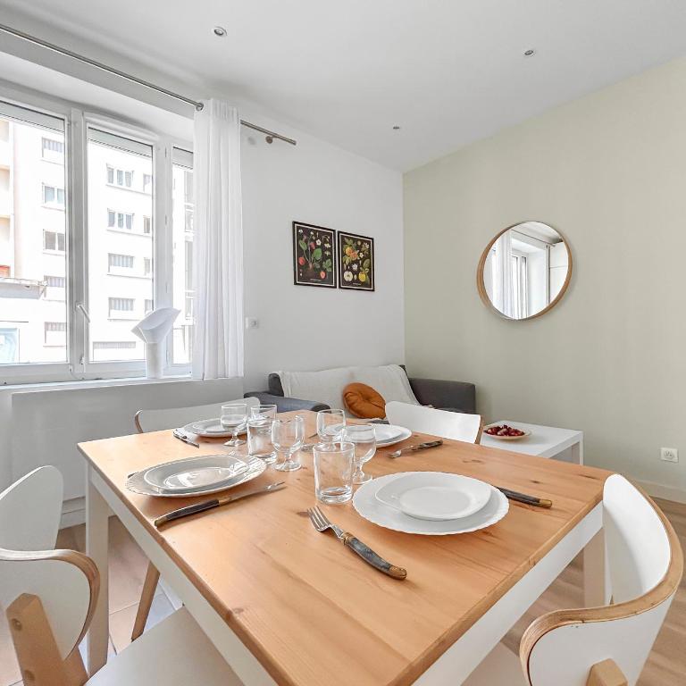 Lumineux T2 à Grenoble, Calme Et Confortable - Apartment mit 1 Schlafzimmer - 6
