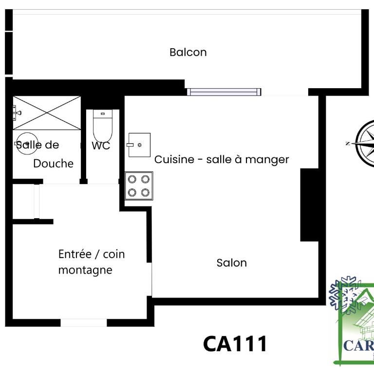 CA111 - Studio 4 pers centre des Carroz - Deluxe Studio - 13