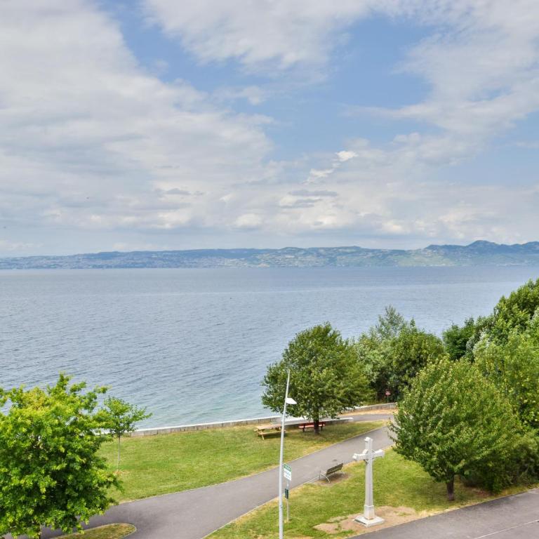 Charmant appartement 4 pers avec balcon et vue lac, proche plage à Neuvecelle - Appartement 2 Chambres - 6
