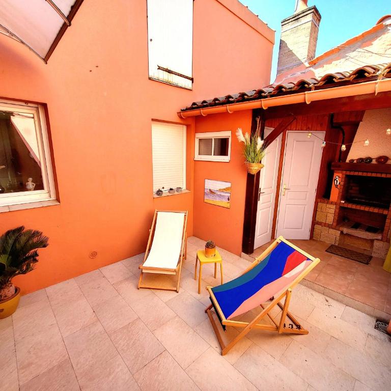 Maison de pêcheur moderne avec terrasse, proche mer et commerce - Barbecue - WIFI Gratuit - FR-1-92-950 - Vacation Home - 12