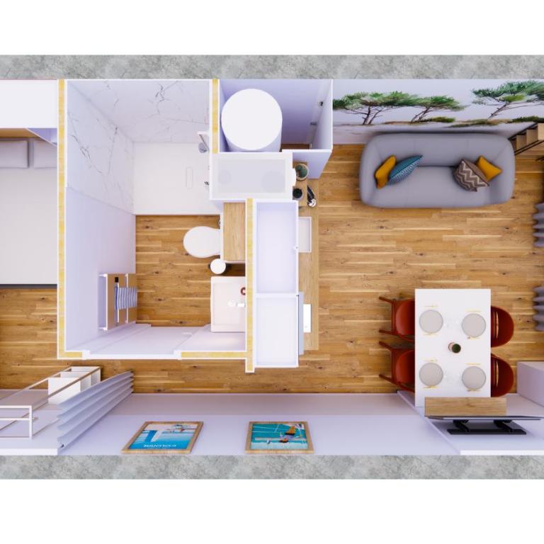A L'ombre des Pins, Appartement neuf, élégant, Parking gratuit, Netflix, au calme à 100m de l'océan - Appartement 1 Chambre - 39