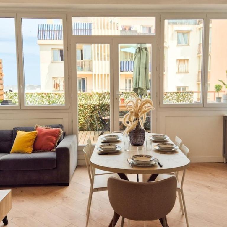 Superbe appartement 3P neuf - terrasse - barbecue - Appartement 2 Chambres - 31