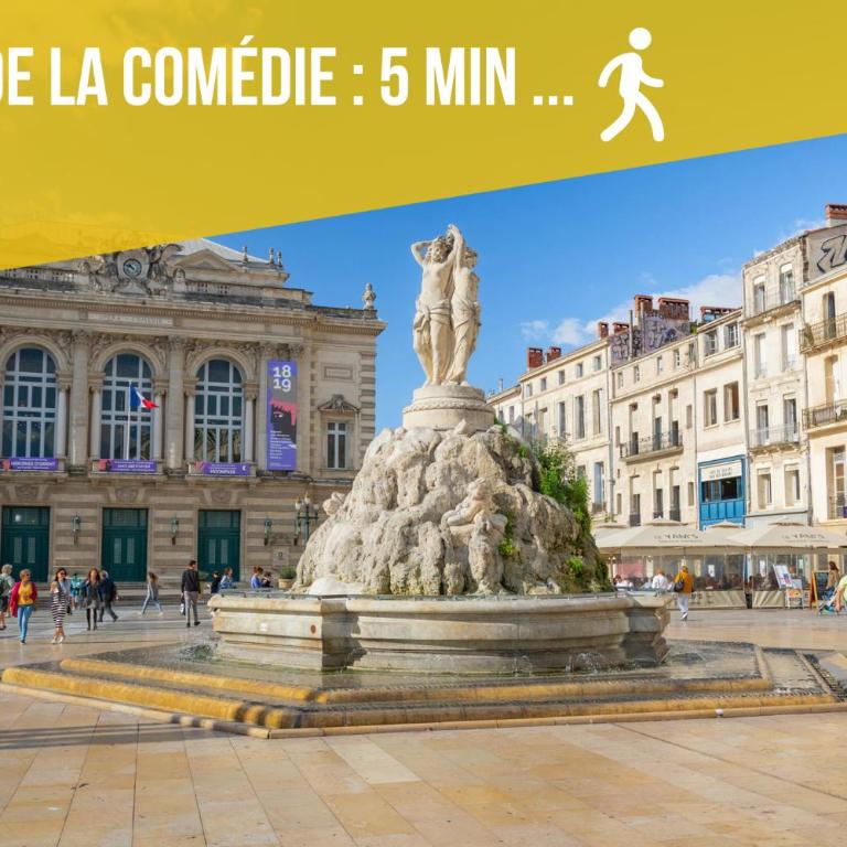 ALMA F2 hypercentre 1min cathédrale saint Pierre 3 min Tram Charme ancien & confort moderne Netflix - One-Bedroom Apartment - 24