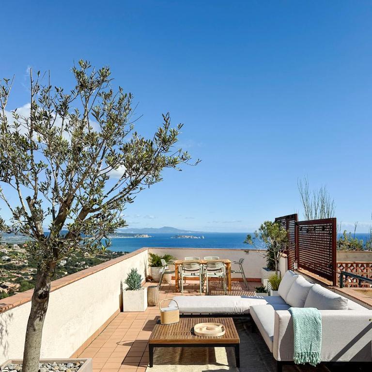 Begur Sunset 2 bedroom loft close to the center of Begur. With terrace and gorgeous sea views H42 - Apartamento de 2 dormitorios - 9