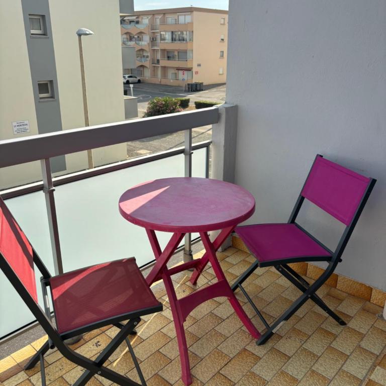 T2 traversant, 2 balcons, 4 pers, proche plage - Appartement 1 Chambre - 16