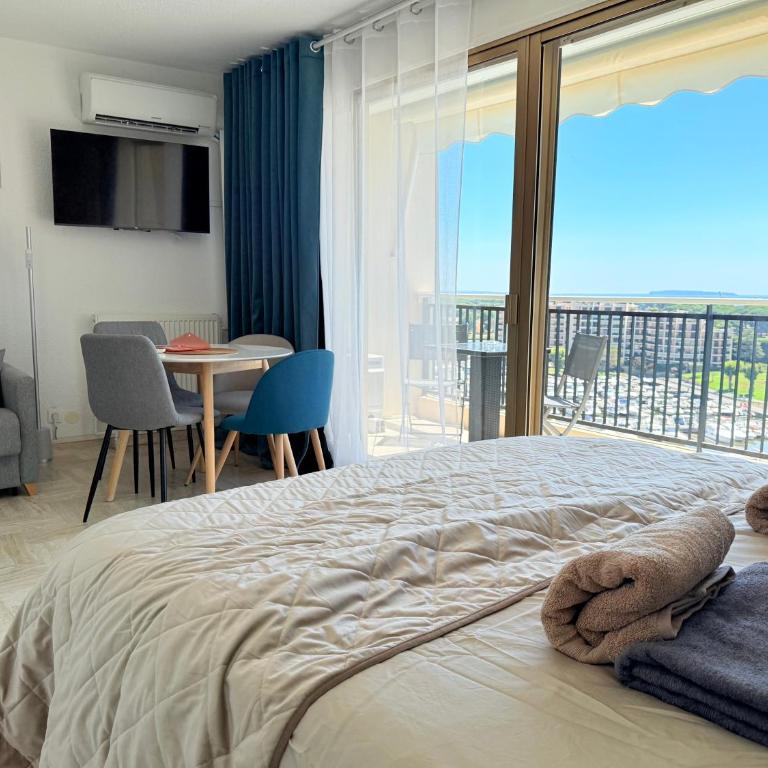 My Resid Appart Cannes marina vue mer - Studio mit Meerblick - 3