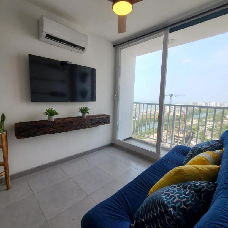 Affordable, family, excellent wifi a 5 minutos del centro histórico de Cartagena - Apartamento de 2 dormitorios con vistas a la ciudad - 1