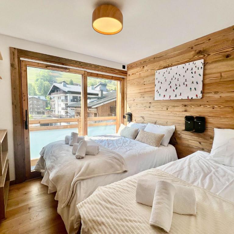 Confort familial aux Gets, 3 chambres, 9 pers, Wi-Fi, parking - FR-1-671-297 - Appartement - 12