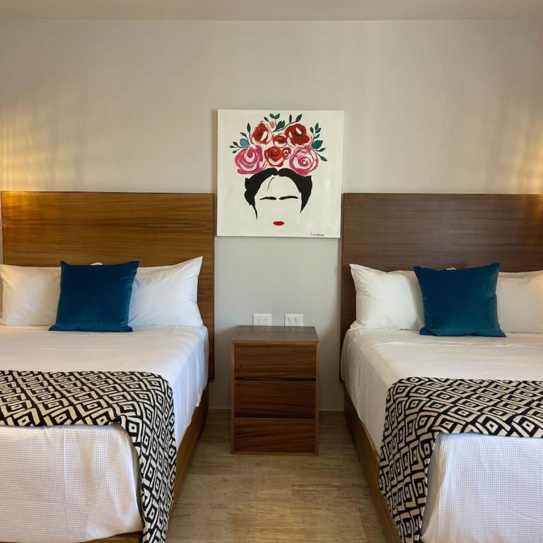 Luxe Jungle Retreat with Private Terrace & Jacuzzi in Aldea Zama - Two-Bedroom Deluxe Apartment - 14