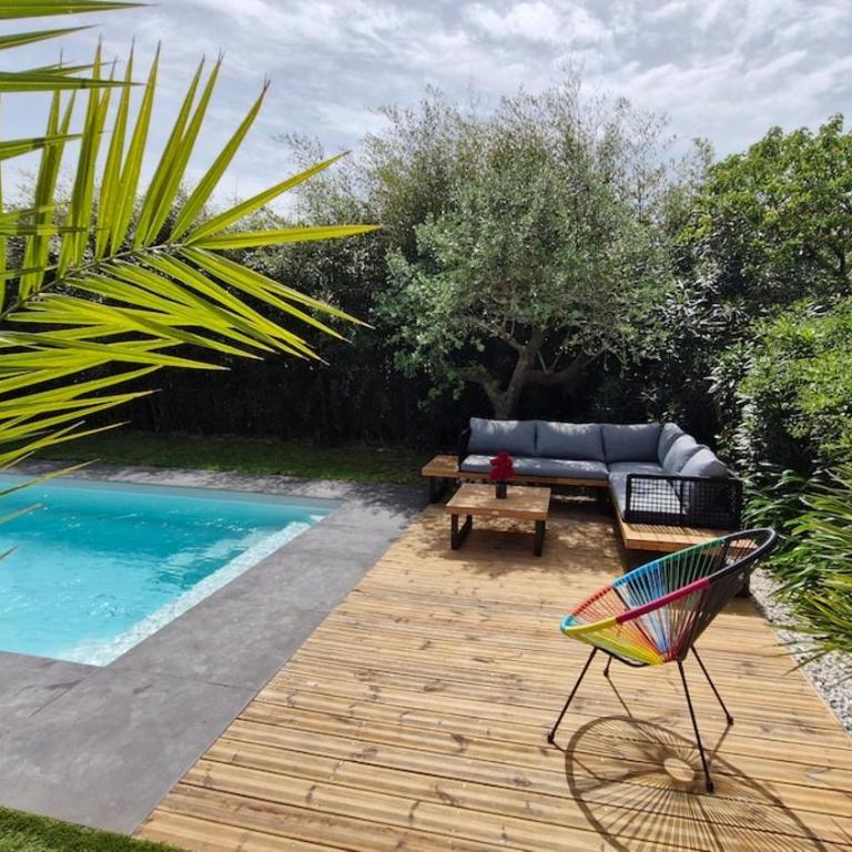 Les Nouettes Bleues - Maison 4 étoiles- 3 chambres - piscine & plage - Haus mit 3 Schlafzimmern - 20