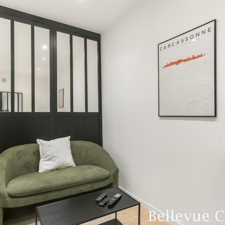 Les Bellevue Cité Trivalle "3 Apartments, 1 with Terrace & Private Parking, Aircon, WiFi, 500m from Cité, free public car park 200m" - Studio-Apartment - 6
