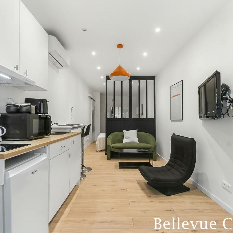 Les Bellevue Cité Trivalle "3 Apartments, 1 with Terrace & Private Parking, Aircon, WiFi, 500m from Cité, free public car park 200m" - Studio-Apartment - 2