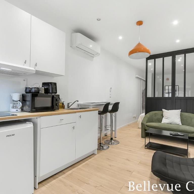 Les Bellevue Cité Trivalle "3 Apartments, 1 with Terrace & Private Parking, Aircon, WiFi, 500m from Cité, free public car park 200m" - Studio-Apartment - 9