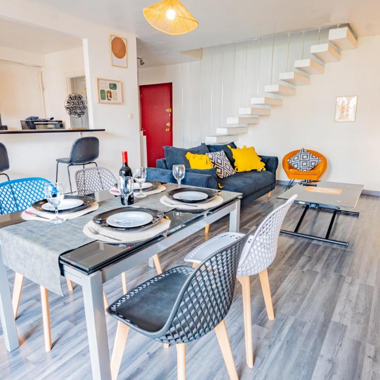 Duplex- T2 Barcelona Pop - Terrasses - Parking - Vue canal - Apartamento de 1 dormitorio con terraza - 6