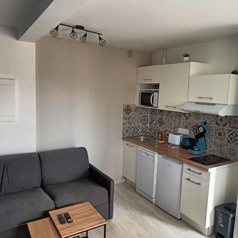 plage, agréable, refait à neuf, top lit, hôte réactif, terrasse, soleil, paisible. - Appartement 1 Chambre - 8