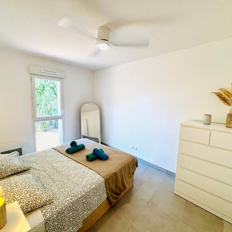 Nice apartment with garden direct access to beach,Parking free - Appartement 2 Chambres avec Terrasse - 3