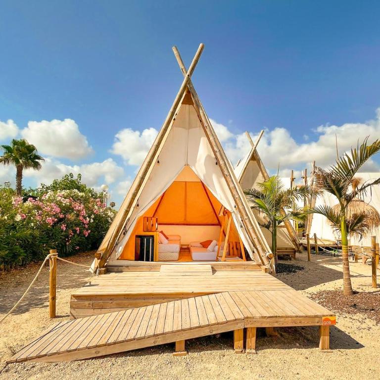 Kampaoh Kikopark Playa - Tienda Buka XL con baño exterior privado accesible - 7