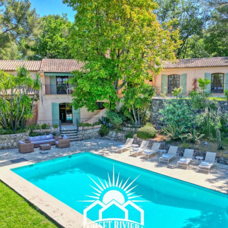 LA ROURETANE Pool AirCo for 10 By Sunset - Villa - 9