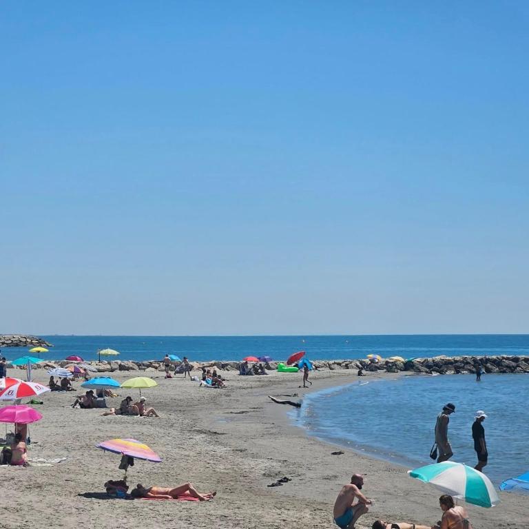 Grand appartement avec terrasse Plage à 6 min à pied Climatisation Saintes maries de la mer - Appartamento con 1 Camera da Letto - 63