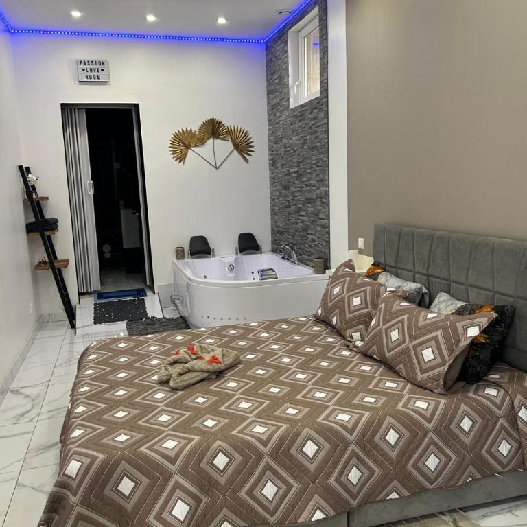 Suite GOLD L Amaryllis I Jacuzzi & Sauna privé I Centre Béziers Arrivée autonome - Appartement 1 Chambre - 3