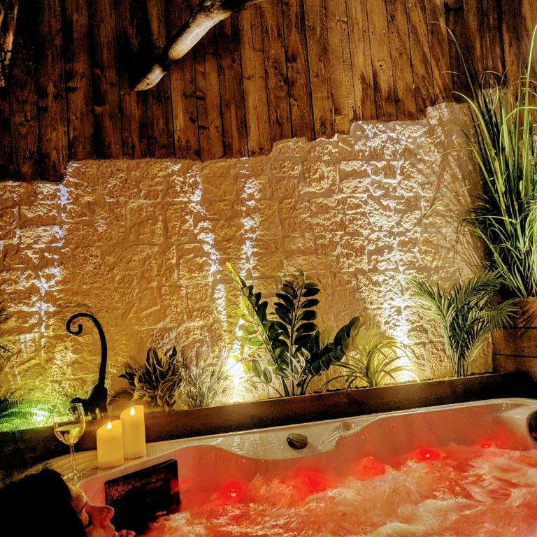 Les Spas de la mer, Appart&Spa Canopée, 100m de la plage, Love Room - Appartamento con 1 Camera da Letto - 33
