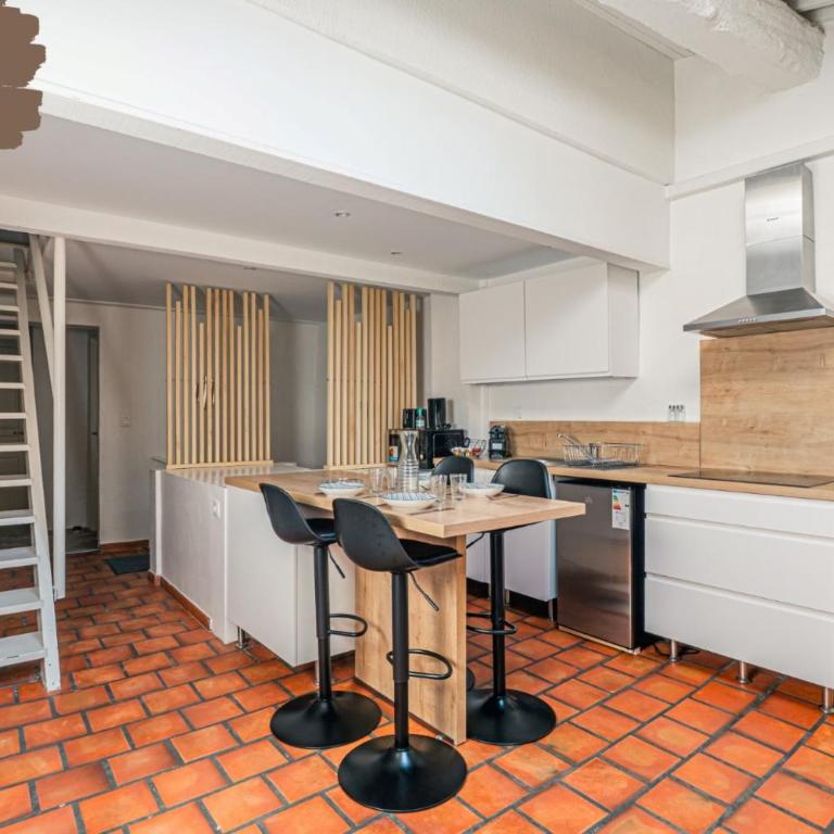 Bon Pasteur - Duplex de charme - Centre Aix - Clim - WiFi - Apartamento de 2 dormitorios - 3