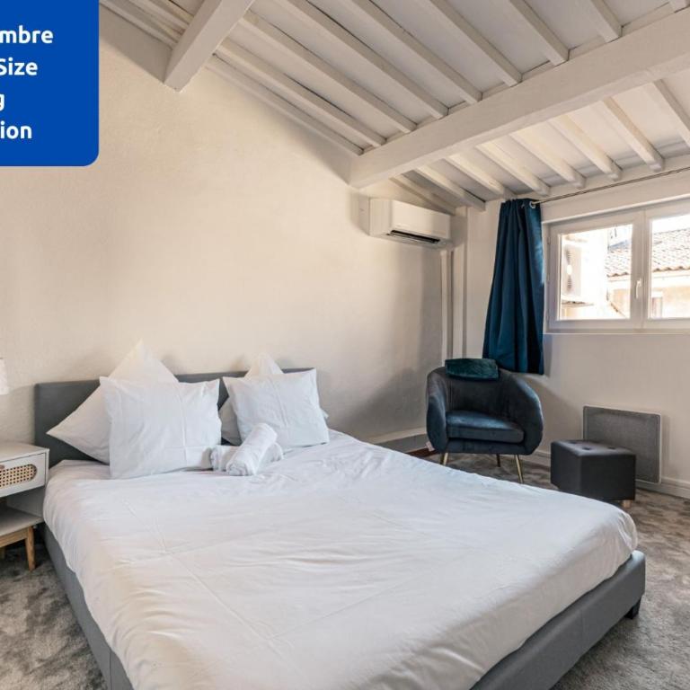 Bon Pasteur - Duplex de charme - Centre Aix - Clim - WiFi - Apartamento de 2 dormitorios - 8