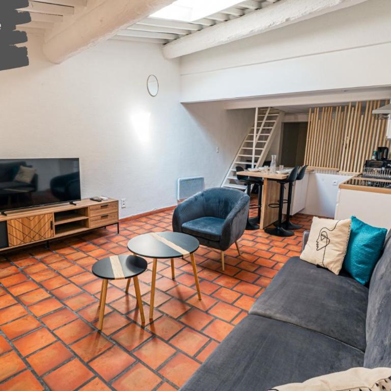 Bon Pasteur - Duplex de charme - Centre Aix - Clim - WiFi - Apartamento de 2 dormitorios - 6