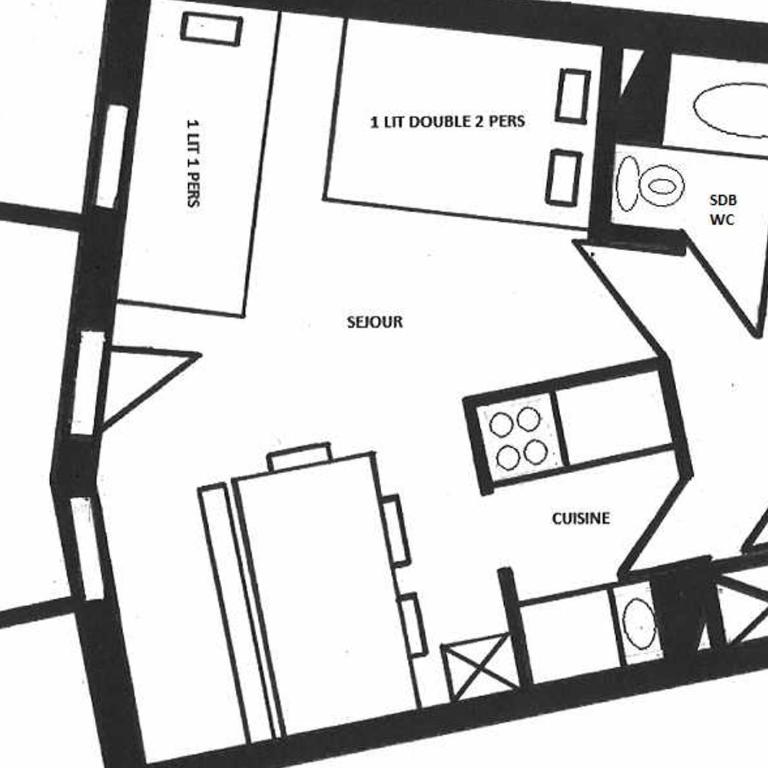 Studio cosy rénové avec balcon, proche pistes/commerces, à Montchavin La Plagne - FR-1-329-3 - Monolocale - 3