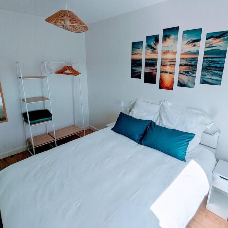 Duplex vue mer à deux pas de la plage, balcon et espace cinéma - Apartment mit 2 Schlafzimmern, einem Balkon und Meerblick - 8