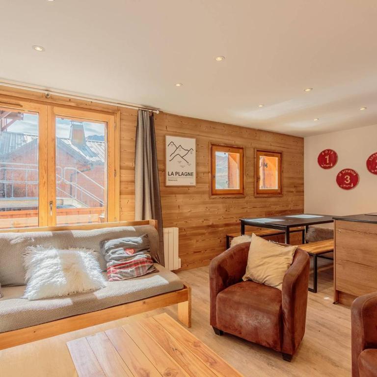 Chalet lumineux avec 4 chambres et parking à La Plagne - FR-1-351-144 - Chalet - 5
