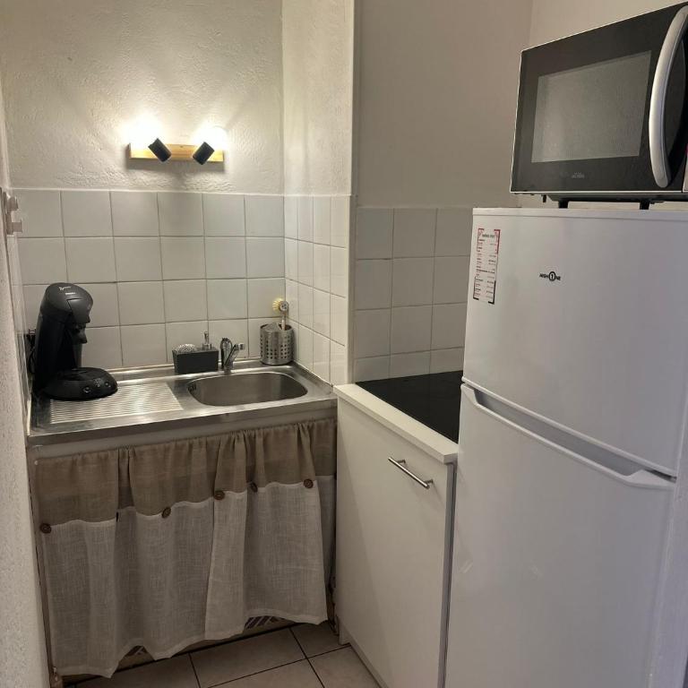 studio Nimes capouchiné parking et balcon proche centre - One-Bedroom Apartment - 7