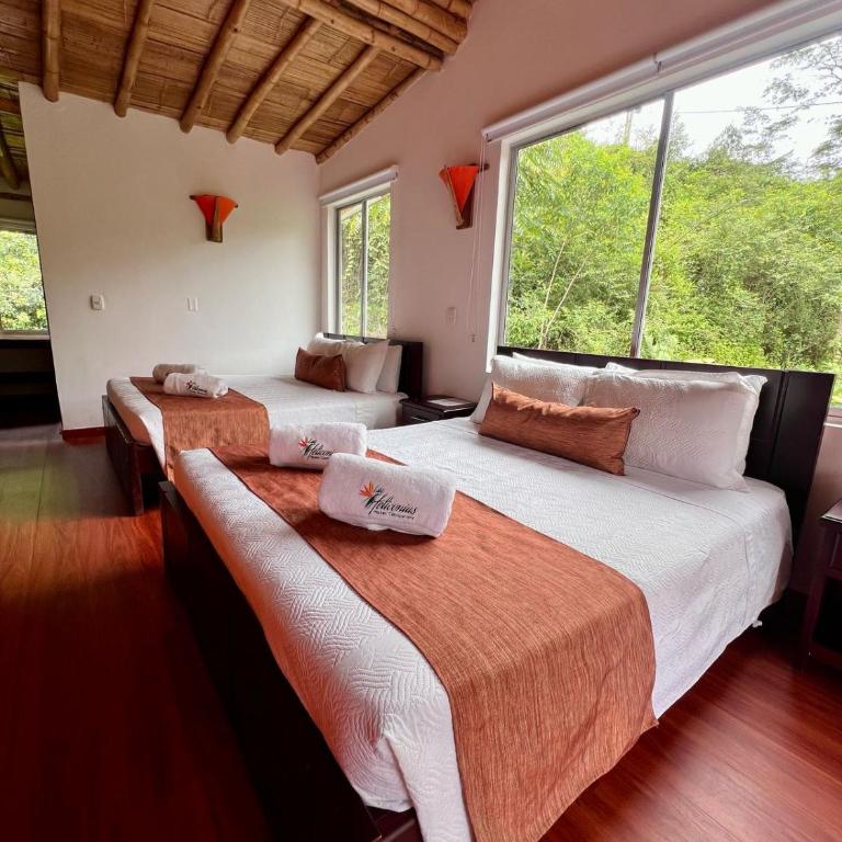 Hotel y termales Las Heliconias - Deluxe Quadruple Room - 1