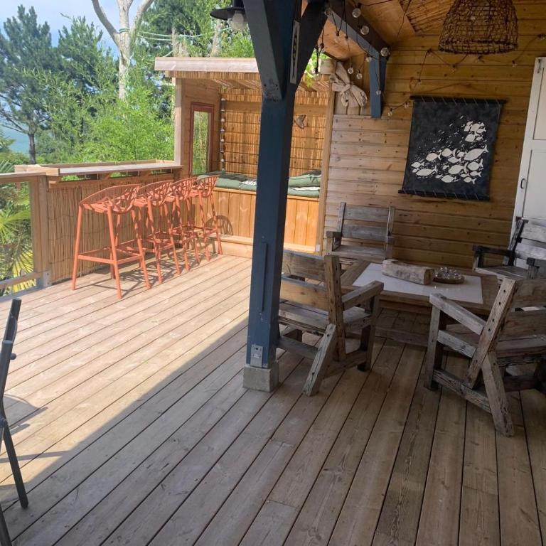 Bois Corail Maison de vacances jardin, vue mer & Spa - Maison 3 Chambres - 34
