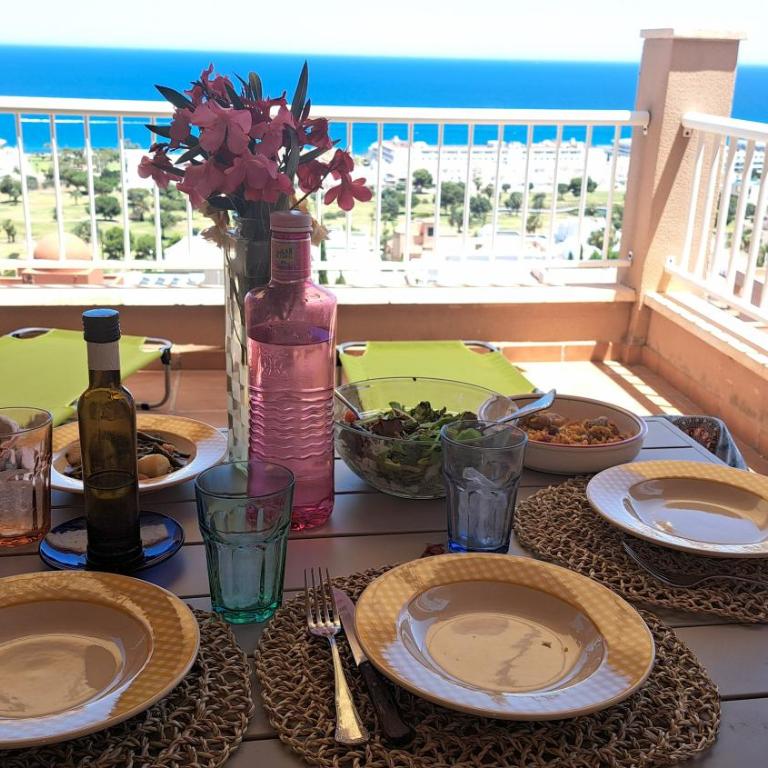 La terraza de Mojacar - Apartamento de 2 dormitorios con terraza y vistas al mar - 2
