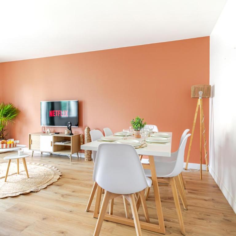 Le Chaleureux - 5' Disney - 3' Val d'Europe - Parking Free - Appartamento con 2 Camere da Letto - 4