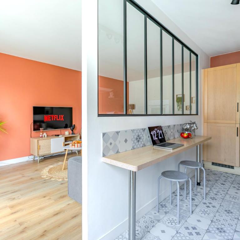 Le Chaleureux - 5' Disney - 3' Val d'Europe - Parking Free - Appartamento con 2 Camere da Letto - 13