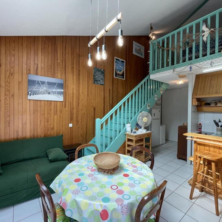 Charmant T2 mezzanine pour 4 pers. avec jardinet, proche du lac à Soustons - Maison 1 Chambre - 4