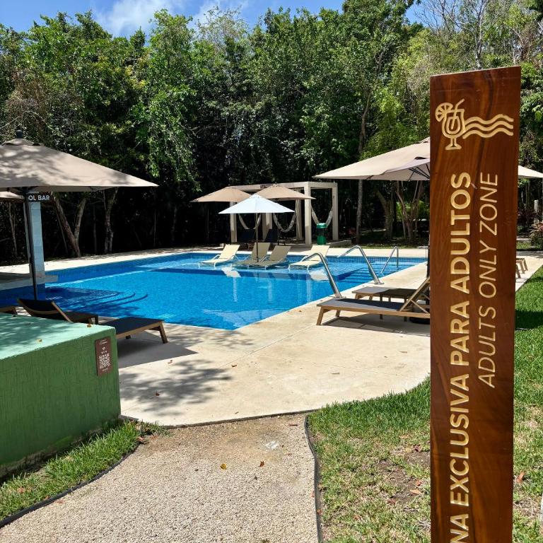 CasaMEXH Selva II- Vacaciones de ensueño cerca de playas-arrecifes-cenotes y naturaleza Amenidades tipo resort - Two-Bedroom Apartment with Balcony - 7