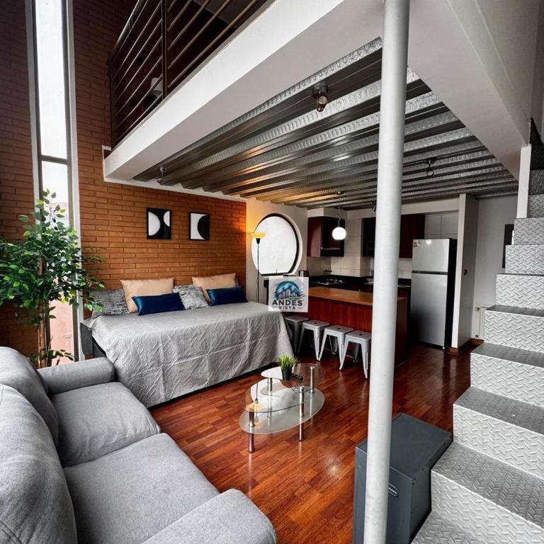 Departamento moderno full equipado - General Flores - One-Bedroom Apartment with City View - 1